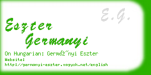 eszter germanyi business card